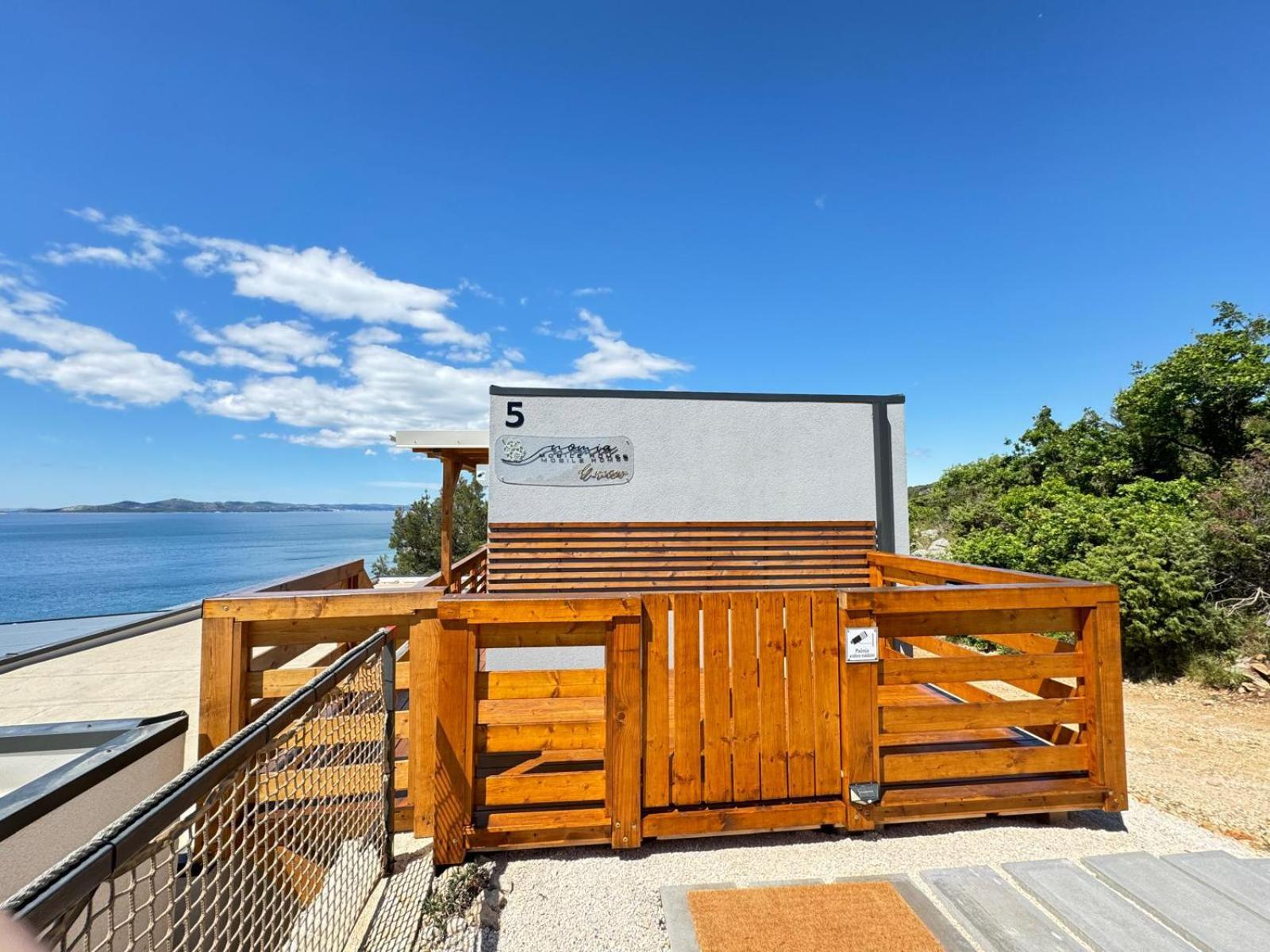 D-View Premium Mobile Home - Panoramic Seaview - 150 M From Beach, Free Parking Драге Екстер'єр фото