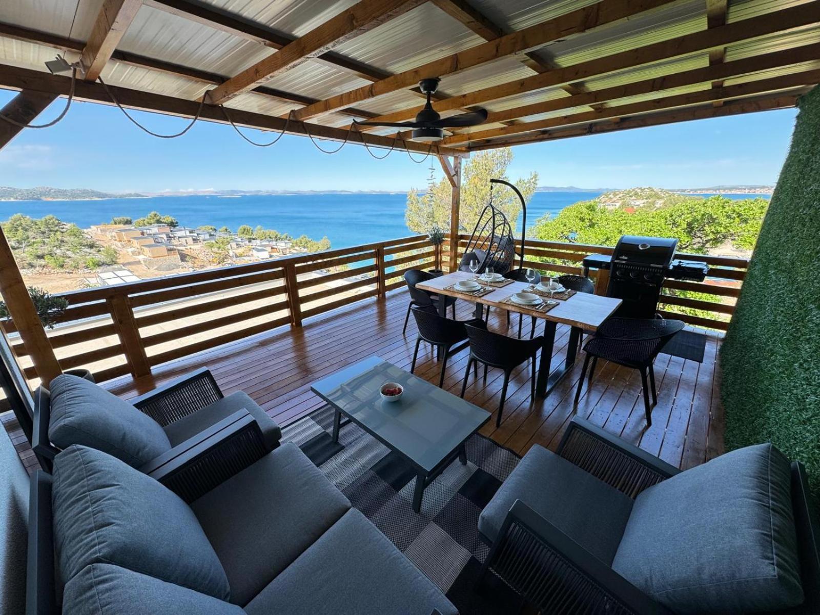 D-View Premium Mobile Home - Panoramic Seaview - 150 M From Beach, Free Parking Драге Екстер'єр фото