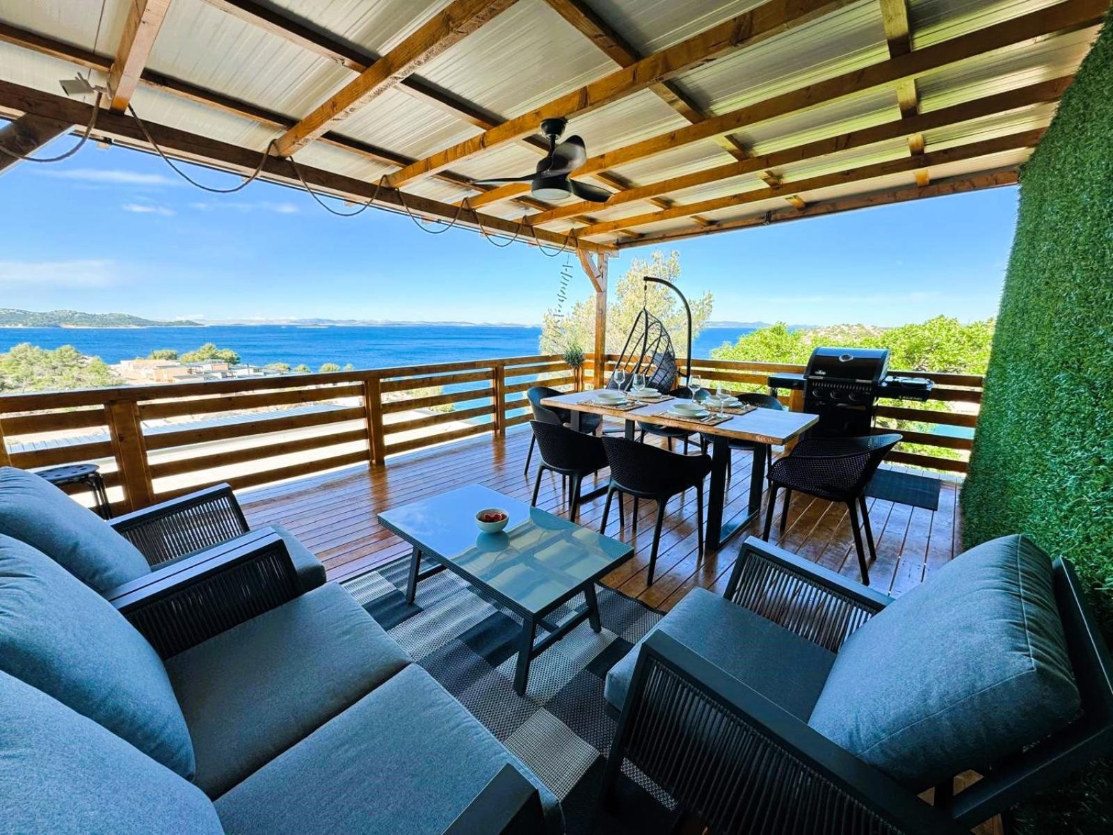 D-View Premium Mobile Home - Panoramic Seaview - 150 M From Beach, Free Parking Драге Екстер'єр фото
